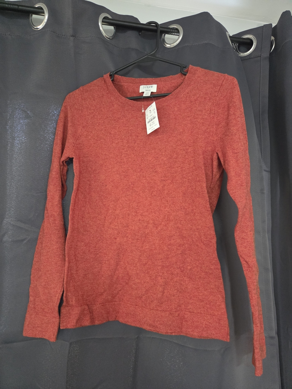 J. Crew Women's Red Crewneck Sweater